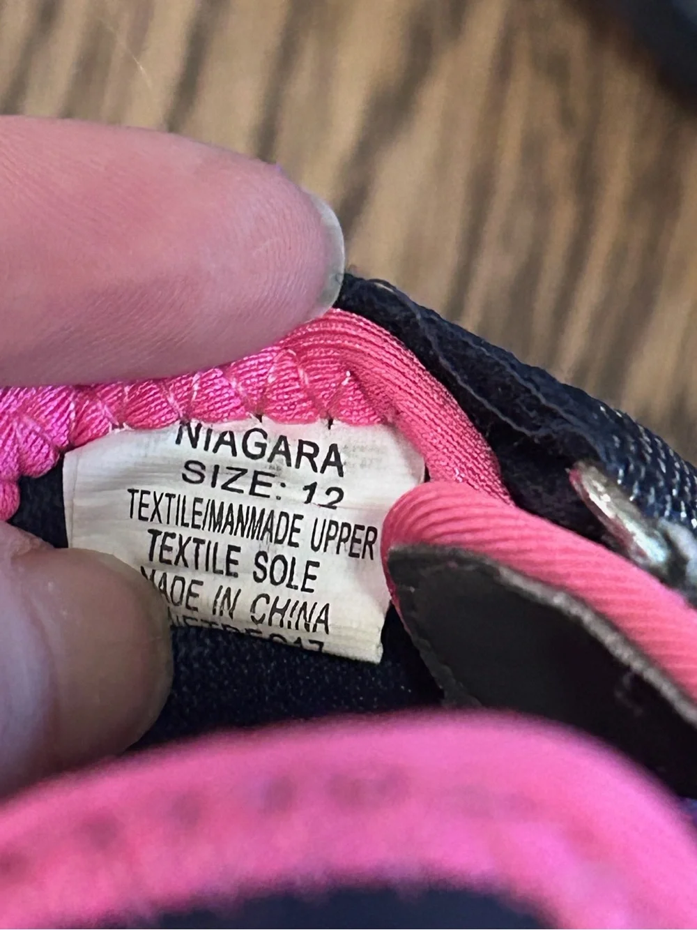 M.A.P. Niagara's Girls Sz 12 Navy & Pink Outdoor Fisherman's Sandals Water Shoes